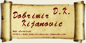 Dobrimir Kijanović vizit kartica